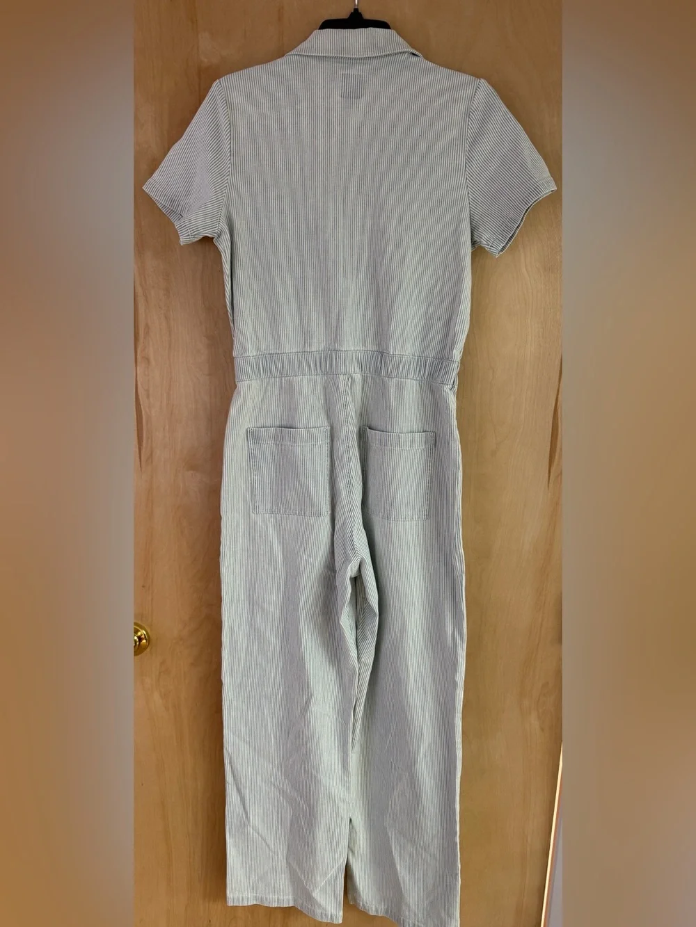 RVCA Striped Boiler Suit Jumpsuit: M